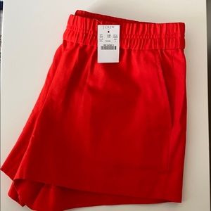 NWT J Crew orange pull on shorts size 4